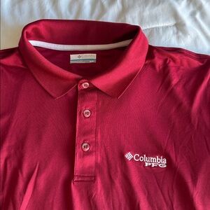 Columbia Men's Polo Shirt in Rich Red